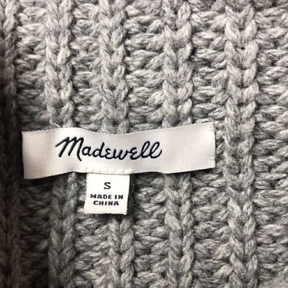 Madewell Mock Neck Side Buttons Sweater Size Small - Picture 5 of 6